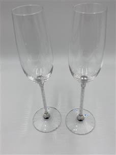 Swarovski Crystalline Toasting Flutes, Set of 2